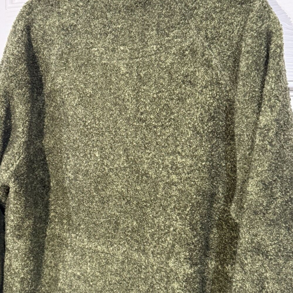 WOOLRICH Vintage Women‎ Sz 2x Jacket Forest Green Sherpa Fleece Teddy - Picture 5 of 6